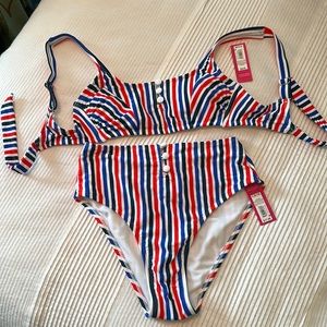 TARGET XHILARATION BRAND NEW PATRIOTIC SUIT